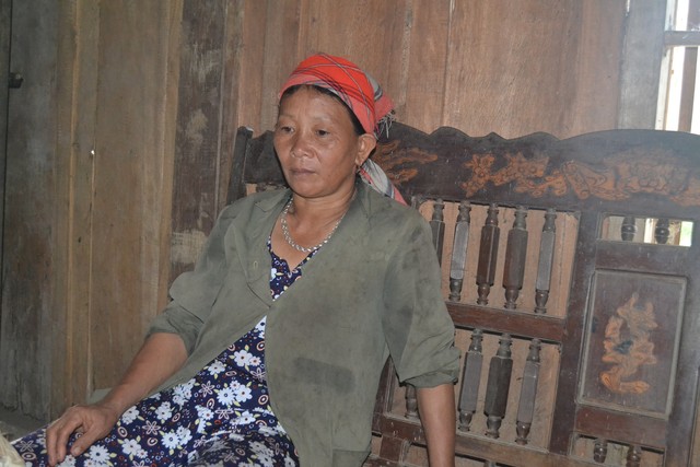 
Chị Triệu M&ugrave;i Mủi, nạn nh&acirc;n bị ngộ độc.
