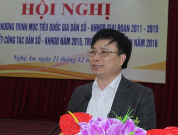 
Ông Bùi Đình Long- Giám đốc Sở y tế phát biểu tại Hội nghị
