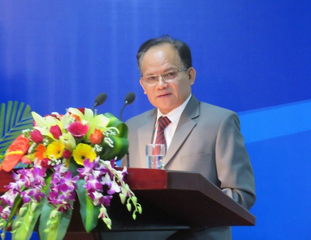 Ông Phạm Quang Ngọc - PGĐ Sở Y tế, Chi cục trưởng Chi cục DS-KHHGĐ báo cáo kết quả đạt được