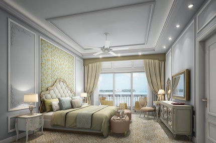 Phòng ngủ sang trọng tại Vinpearl Phú Quốc Resort & Golf