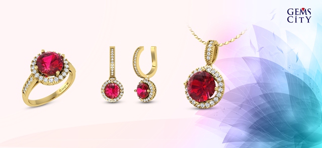 Màu đỏ đam mê, nóng bỏng và quyền lực của đá Ruby luôn là niềm khát khao của phái đẹp. Sắc óng ả của vàng, vẻ tinh khiết của kim cương và nét rực rỡ của đá quý là bản tổng hòa của những giá trị tinh túy và thời trang nhất.
