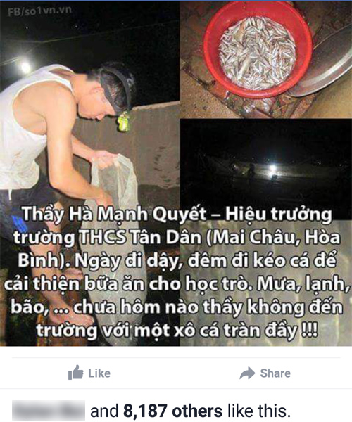 Bức ảnh được chia sẻ ngày 31/1