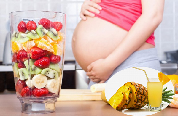 
Ăn hoặc uống quá nhiều nước dứa trong những tháng chưa đến ngày sinh em bé có thể gây sẩy thai nhưng nó lại giúp dễ đẻ nếu ăn khi gần sinh. Ảnh minh họa
