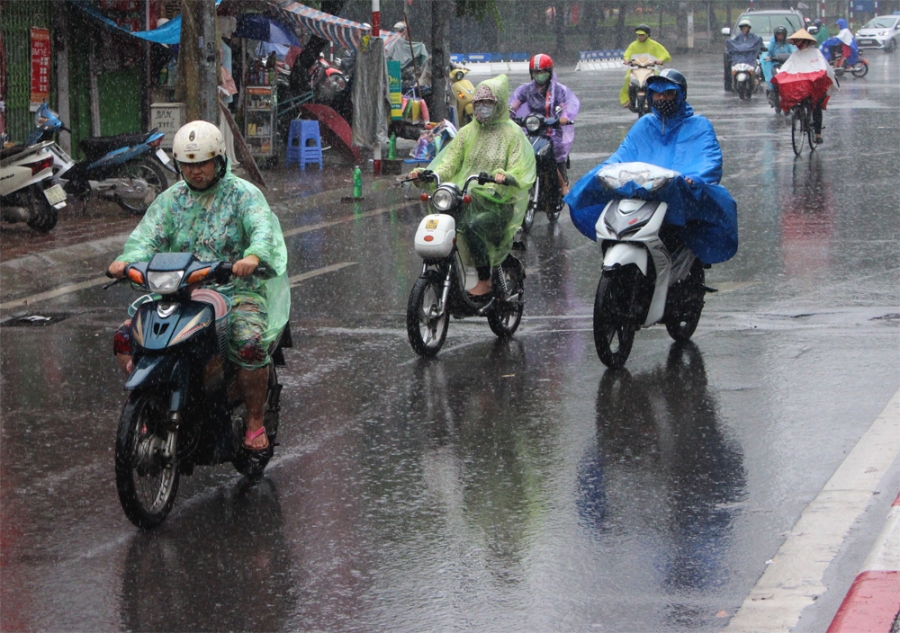 Bắc Bộ tiếp tục xuất hiện mưa lớn trong vài ngày tới (ảnh: Nguyễn Dương).