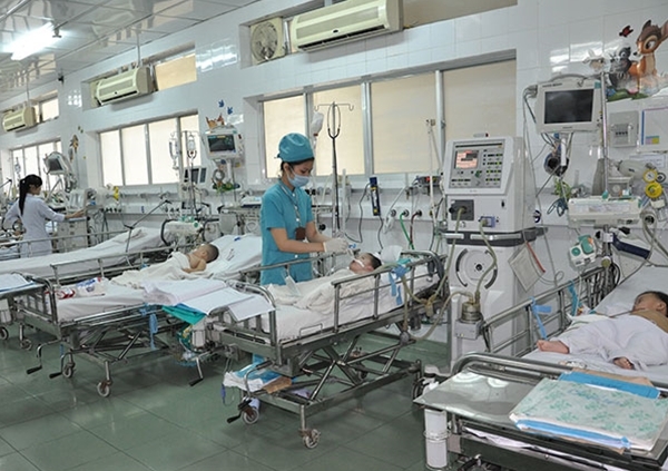 Khoa Hồi sức t&iacute;ch cực chống độc nơi điều trị cho những bệnh nh&acirc;n nặng tại BV Nhi đồng 1, TP Hồ Ch&iacute; Minh. Ảnh: CAND online