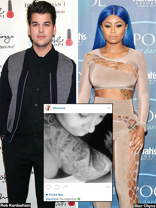 Blac Chyna khoe ảnh ôm ấp Rob Kardashian.