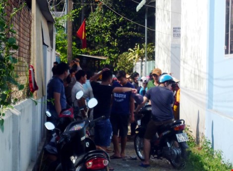 Khu nhà trọ nơi phát hiện hai nạn nhân tử vong.