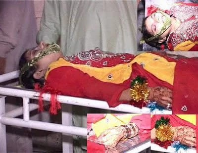 Nhà làm phim Pakistan Sharmeen Obaid Chinoy chia sẻ ảnh chụp thi thể của cô dâu Khanzadi. Ảnh: TWITTER