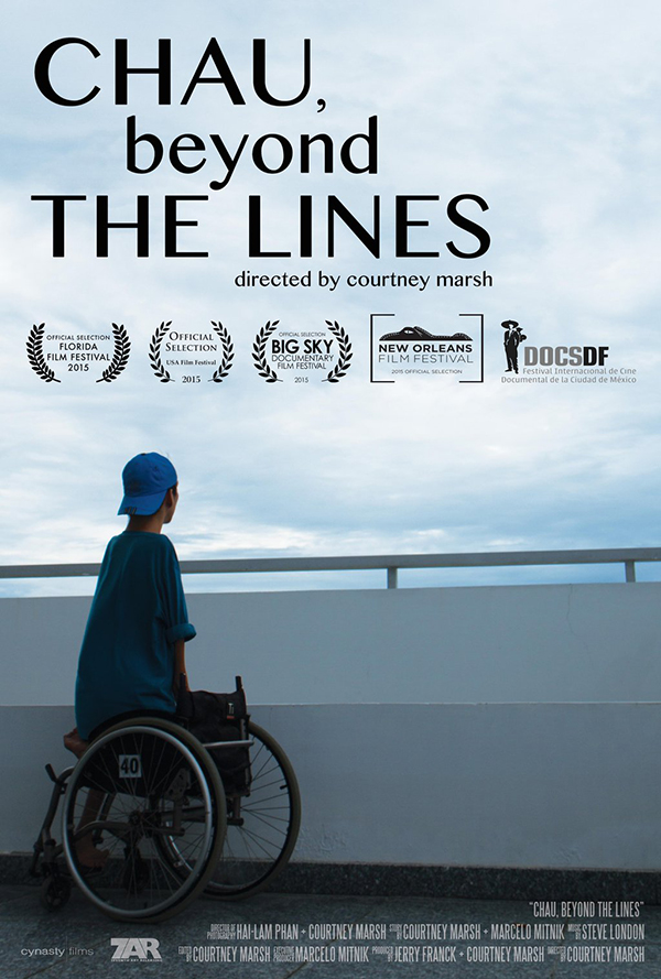 Poster chính thức của phim tài liệu Chau, beyond the Lines.