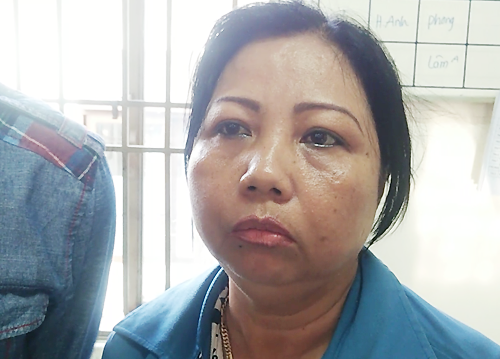 Thảo tại cơ quan điều tra. Ảnh:&nbsp;Quốc Thắng.
