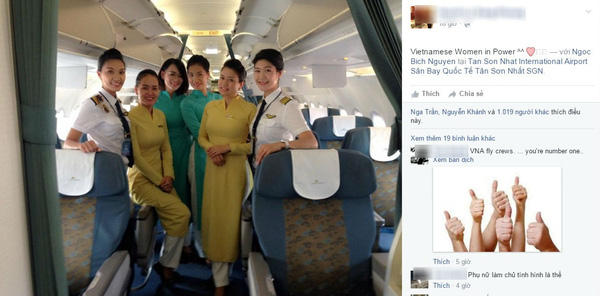 Dàn cơ trưởng, tiếp viên hàng không xinh đẹp gây sốt mạng xã hội.