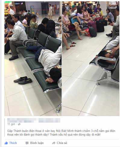 
“Chứng kiến cảnh này rất nhiều lần ở sân bay nên cảm thấy rất xấu hổ” – một người dùng facebook viết.
