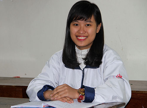 Thủy Tiên ước mơ trở thành cảnh sát. Ảnh: Đức Hùng