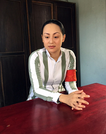 Phạm nhân Nguyễn Thụy Ngọc Băng tại Trại giam Thủ Đức.
