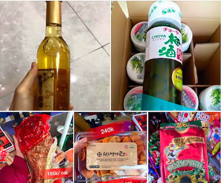 
Người tiêu dùng dễ dàng tìm thấy các sản phẩm có xuất xứ từ nhiều nước, bao gồm từ rượu mơ Nhật Bản, đùi gà Hàn Quốc, hướng dương Nga...
