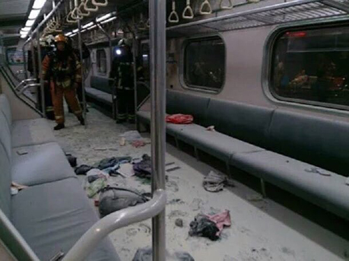 
25 người bị thương, gồm 13 nam, 12 nữ trong vụ nổ toa tàu chở khách ở Đài Loan hôm 7/7. Ảnh: CNA.

