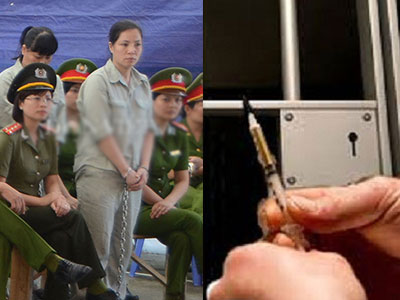 Nữ tử t&ugrave; Nguyễn Thị Huệ.