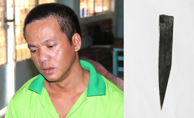 Đo&agrave;n Nhựt Trường v&agrave; con dao g&acirc;y &aacute;n.
