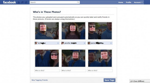 
Tính năng tự động nhận diện khuôn mặt và gắn thẻ của Facebook.
