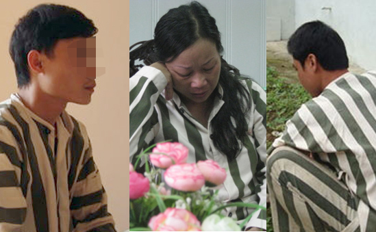 Nguyễn Thị Oanh và 2 cán bộ quản giáo liên đới trong vụ án để nử tử tù này có bầu (Ảnh chụp năm 2010)