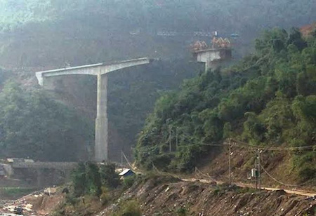 Cầu Suối Quanh, nơi xảy ra vụ tai nạn khiến 4 công nhân thiệt mạng