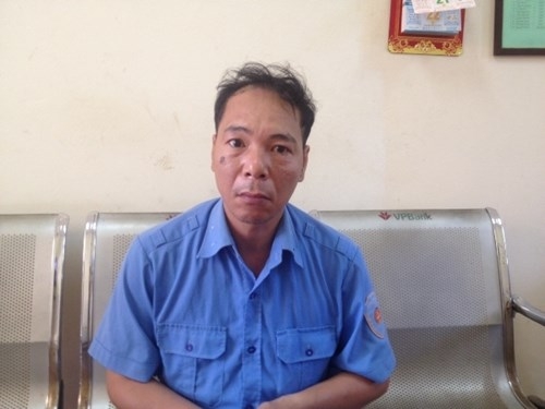 Đối tượng Nguyễn Quang Điệp đang bị tạm giữ tại cơ quan công an.
