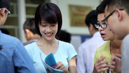 Thí sinh trong kỳ thi THPTQG 2015. Ảnh: Lê Anh Dũng