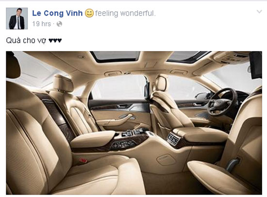 
Nội thất chiếc xe sang Công Vinh tặng bà xã Thủy Tiên. Ảnh: CMH.
