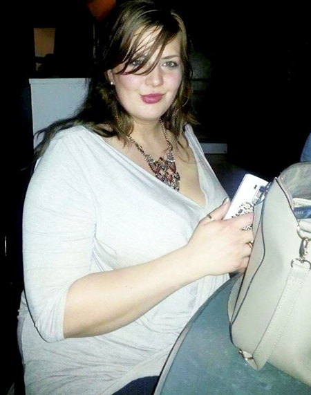 
Thân hình to béo của Clare Johnson trước khi giảm cân. Ảnh: SWNS
