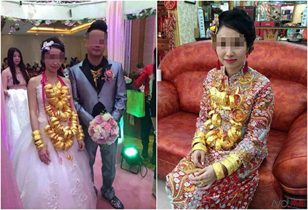Chú rể trong đám cưới vàng từng khiến dư luận Trung Quốc xôn xao vào năm ngoái chính là... em ruột của chú rể Tần Thủy Hoàng lần này.