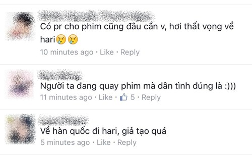 Cư dân mạng tỏ ra thất vọng nếu việc hai diễn viên hẹn hò để PR cho phim là sự thật.