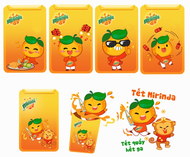 Bộ Mirinda Sticker &ndash; l&igrave; x&igrave; tiếng cười đang được cộng đồng mạng h&aacute;o hức chờ đ&oacute;n