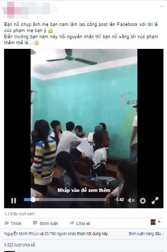 Một số trang fanpage đăng lại clip với nội dung sai