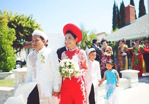 
Đám cưới ấm cúng của Kim Hiền diễn ra tại Mỹ.
