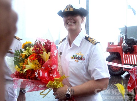 
Trung tá Belinda Wood khi tới Việt Nam hôm 30/5/2016
