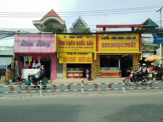 
Tiệm v&agrave;ng nơi xảy ra vụ cướp

