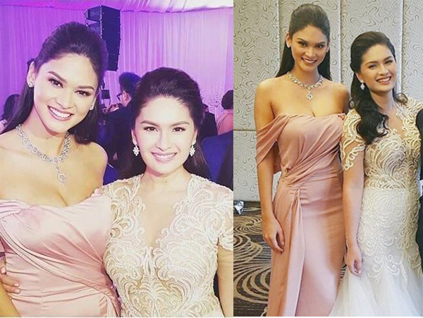 Mặc dù lịch trình bận rộn, Pia Wurtzbach vẫn nán lại Philippines để dự lễ cưới của bạn tại Manila hôm thứ 7 trước khi cô quay lại Mỹ vào chủ nhật.