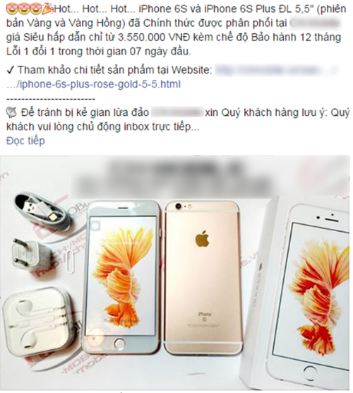 
Những chiếc iPhone 6s và 6s Plus nhái, giả được bán với giá rẻ và công khai.
