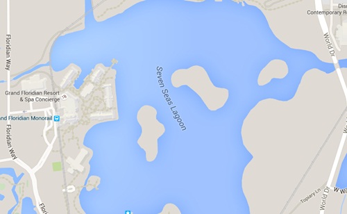 
Vị trí khu nghỉ dưỡng và phá Seven Seas. Đồ họa: Googlemap
