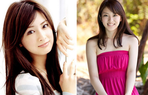 
Hai người đẹp Keiko Kitagawa (trái) và Emi Takei.
