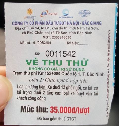 
Vé thu thử trên tuyến đường này dành cho ô tô con. Ảnh: Cao Tuân
