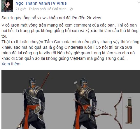 
Thanh Vân nổi đóa trên trang cá nhân.
