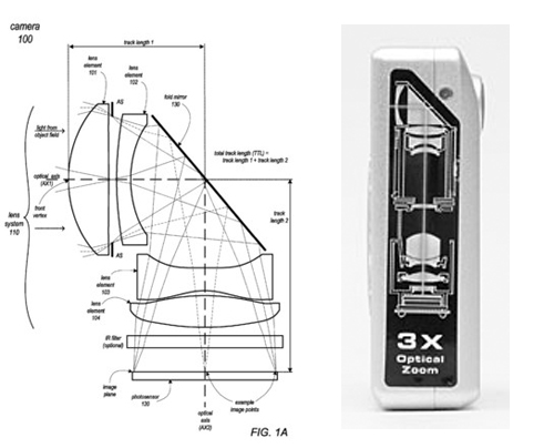 
Bằng sáng chế hệ thống gấp ống kính của Apple.
