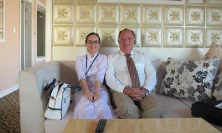 Nguyễn Vân Anh tham gia tiếp đón Đại sứ Peru về thăm Nghệ An.