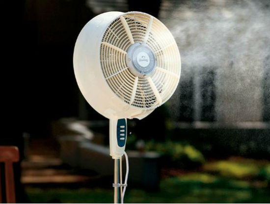 Dùng quạt phun sương giúp tiết kiệm 75% điện năng so với điều hòa