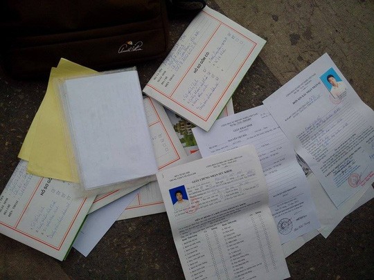 Giấy tờ hồ sơ xin việc của Nguyễn Việt Hải.