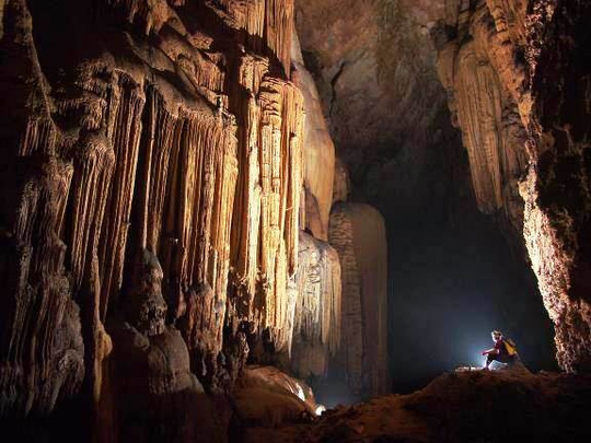 
Hang động đẹp vừa được các nhà thám hiểm phát hiện tại Quảng Bình.
