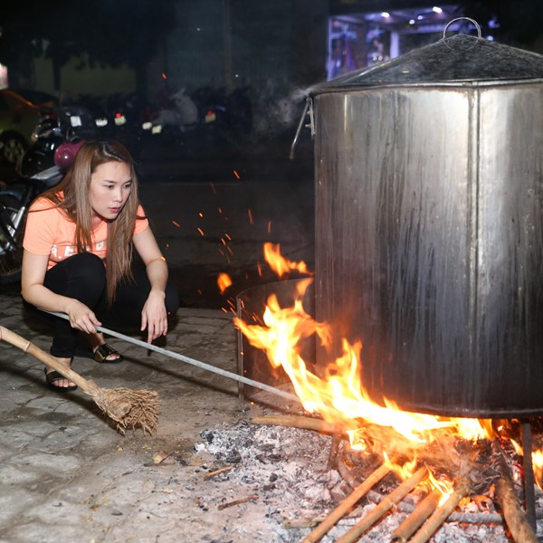 Cô không ngại làm những công việc tay chân vất vả