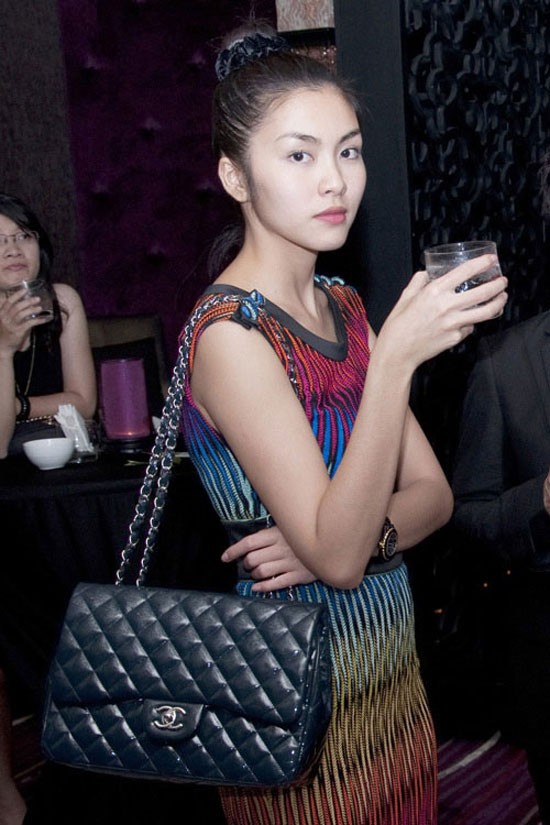 H&agrave; Tăng l&agrave; t&iacute;n đồ của t&uacute;i x&aacute;ch Chanel. C&ocirc; sở hữu một chiếc t&uacute;i Chanel to bản&nbsp;kh&aacute;c gi&aacute; khoảng 110 triệu đồng.