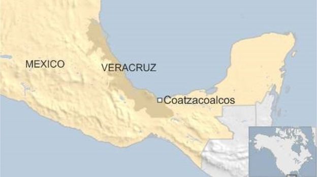 
Vụ nổ mới nhất xảy ra tại thành phố cảng Coatzacoalcos (Đồ họa: BBC)
